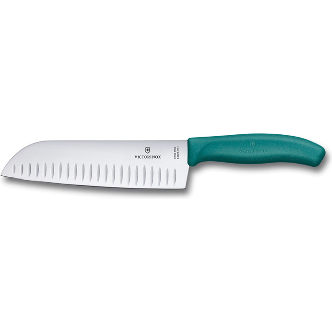 Сантоку Victorinox Swiss Classic, зелёная рукоять 6.8524.17C1B